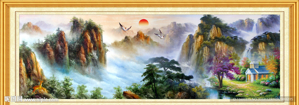 油画风景 欧式油画风景