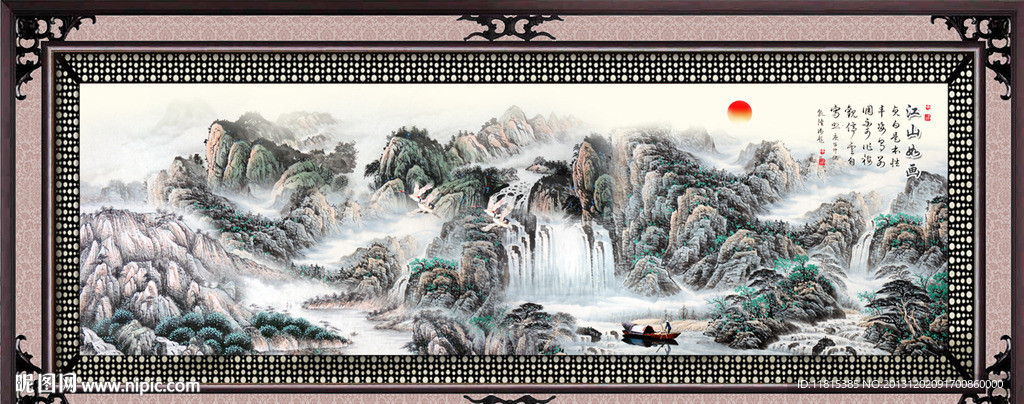 巨幅山水画