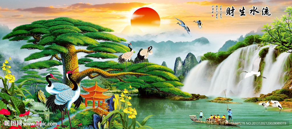 巨幅山水画