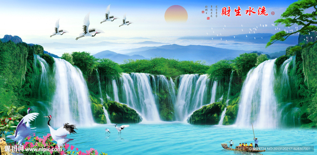 巨幅山水画