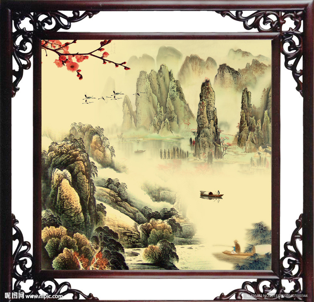 巨幅山水画