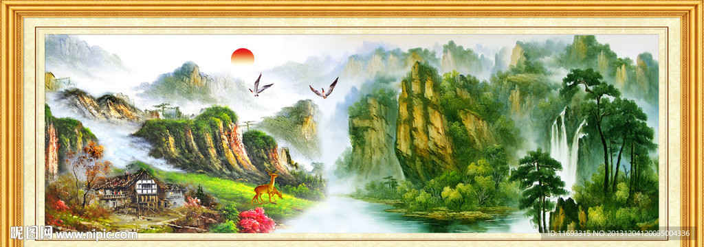 油画风景 欧式油画风景