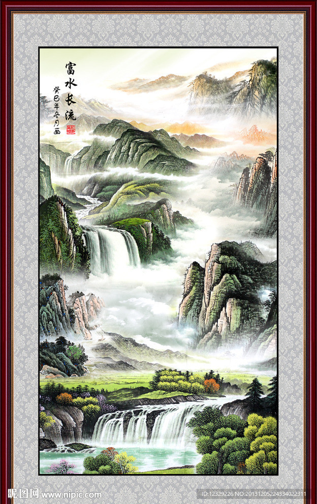 巨幅山水画
