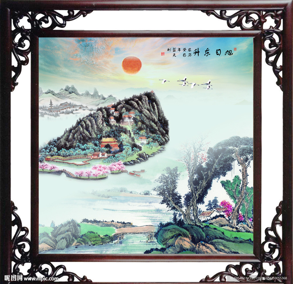 巨幅山水画
