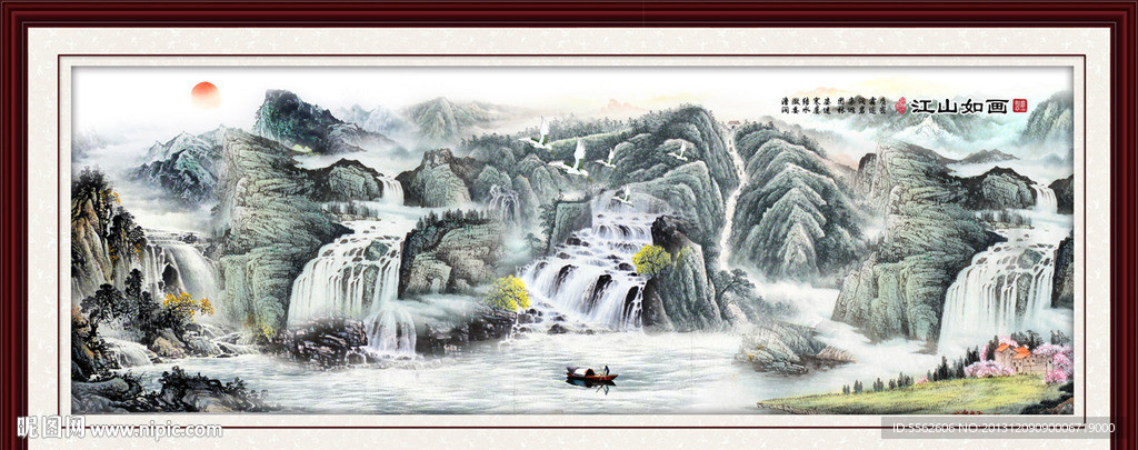 巨幅山水画