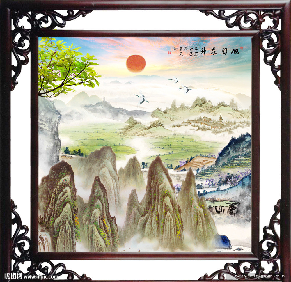 巨幅山水画