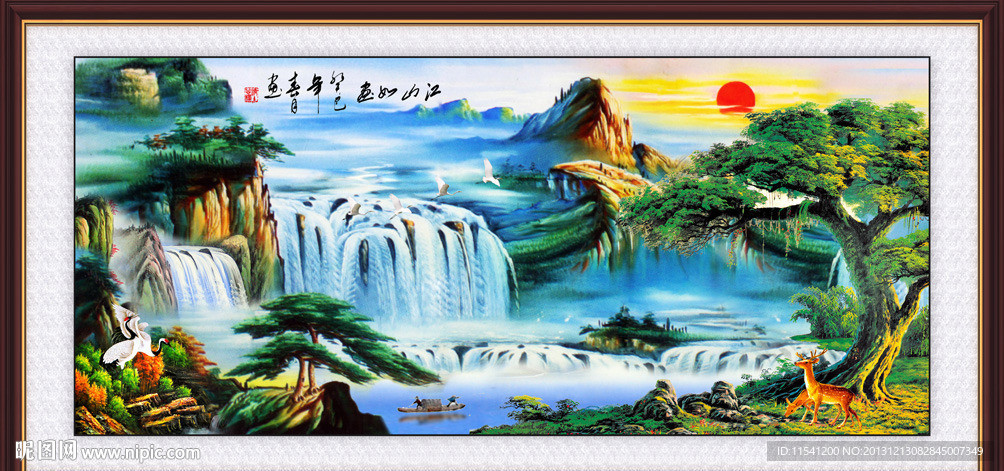 巨幅山水画