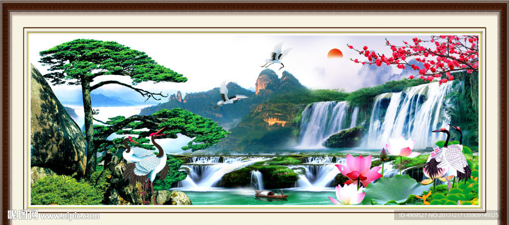 巨幅山水画