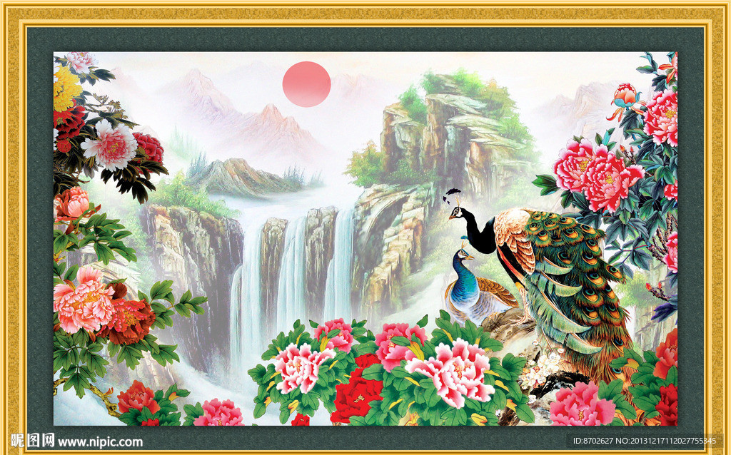 国画牡丹