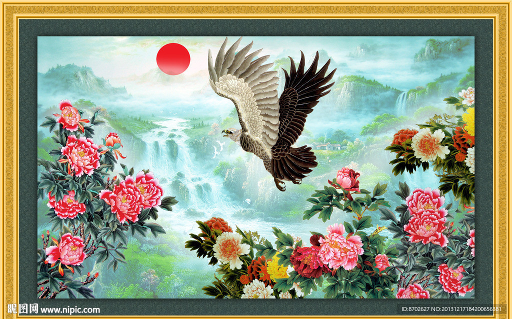 国画牡丹