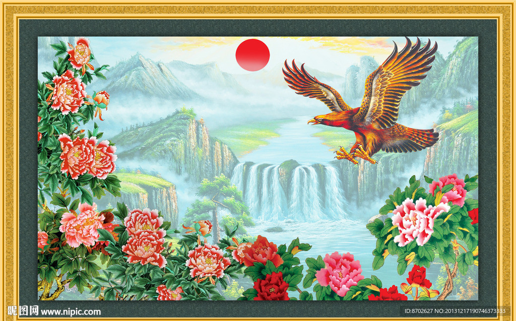 国画牡丹