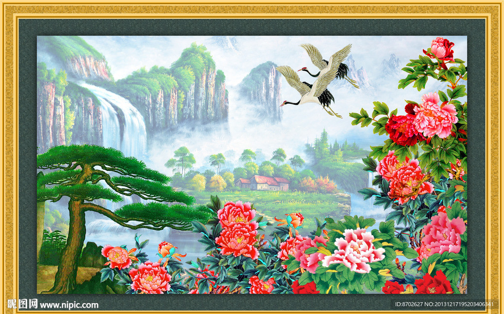 牡丹国画