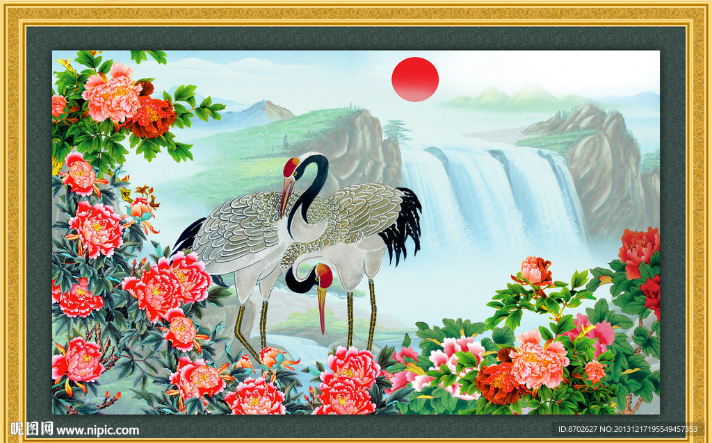 牡丹国画