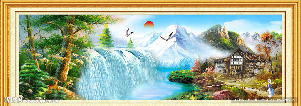 油画风景 欧式油画风景