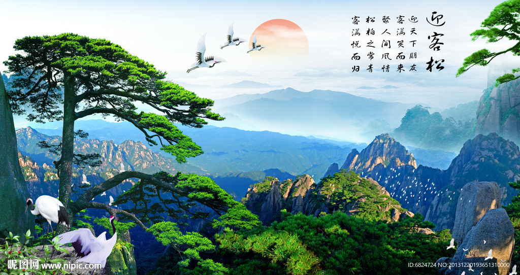 黄山迎客松