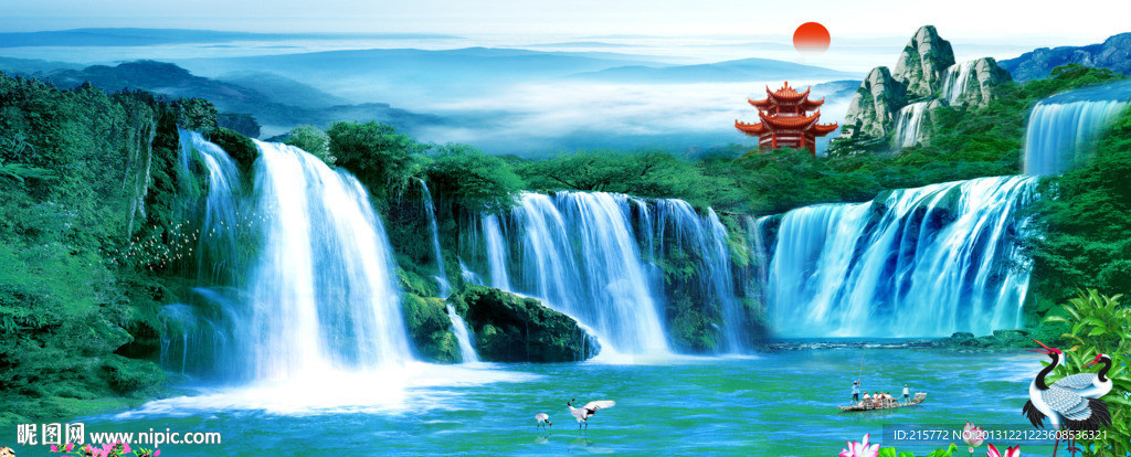 巨幅山水画