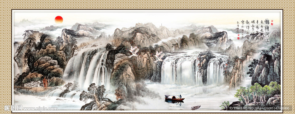 巨幅山水画