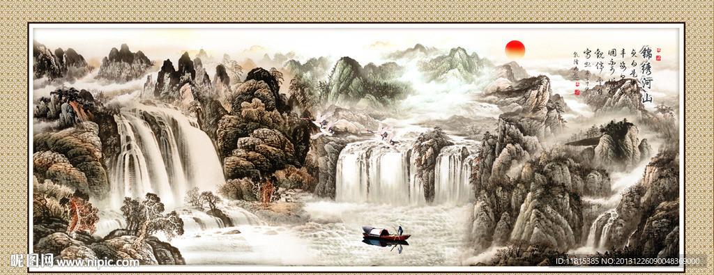 巨幅山水画