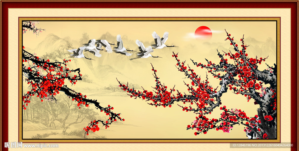 国画梅花