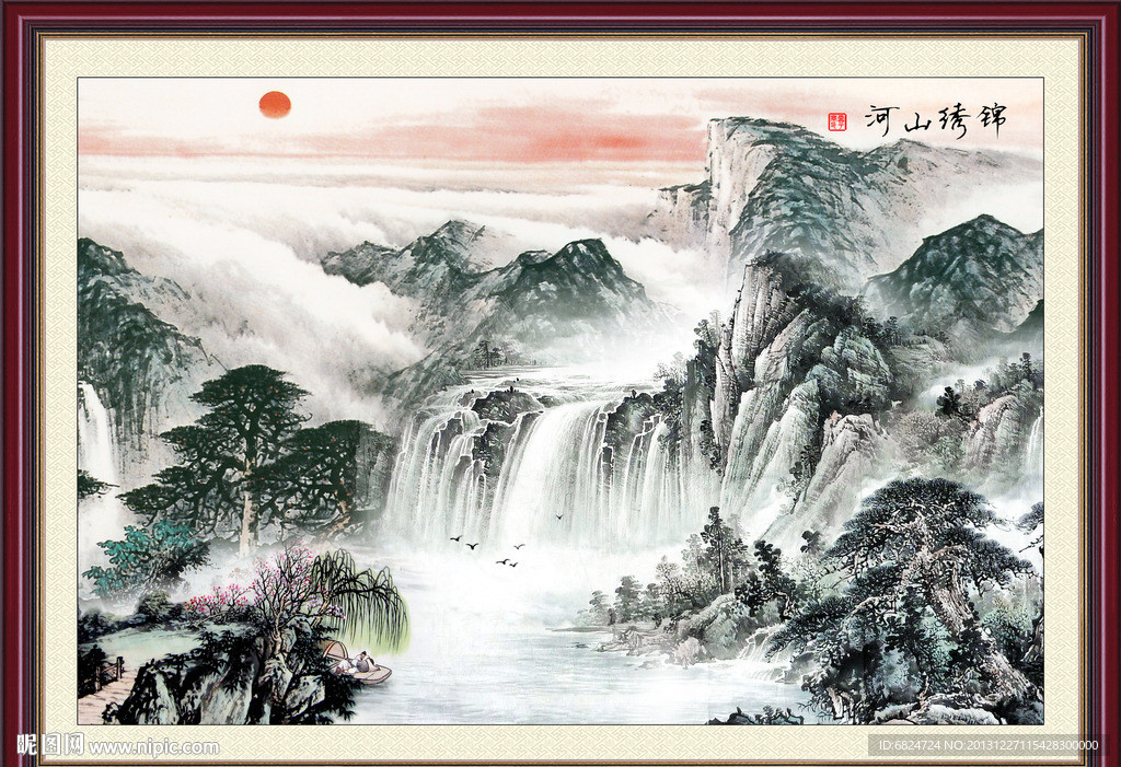 巨幅山水画