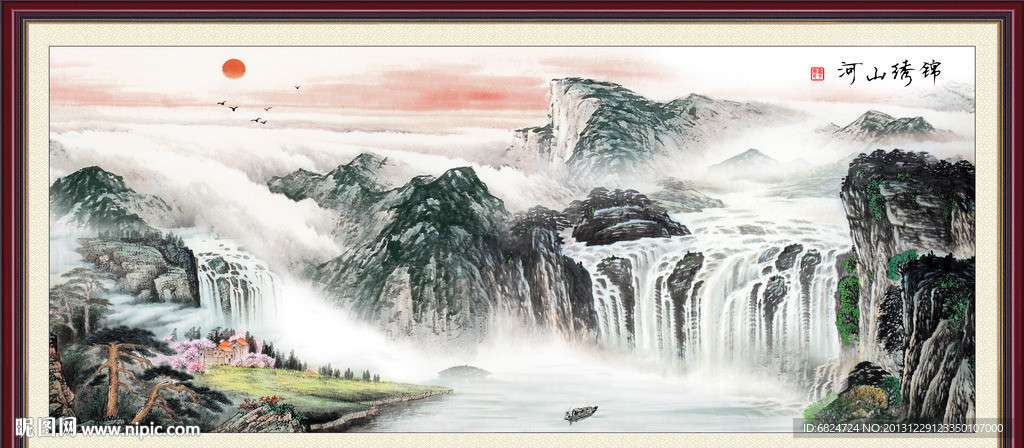 巨幅山水画