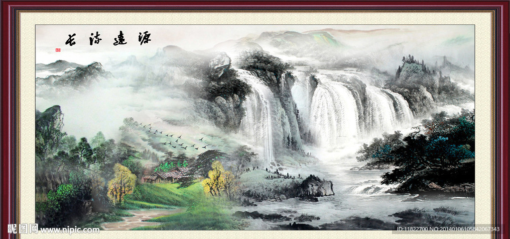 巨幅山水画