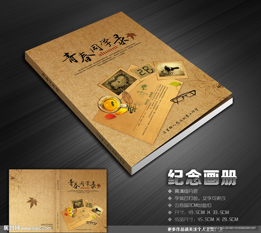 青春毕业纪念册封面