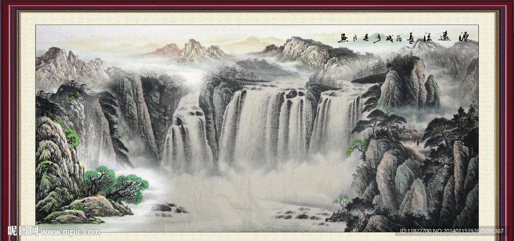 山水画山水风景画