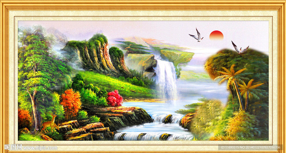 山水油画