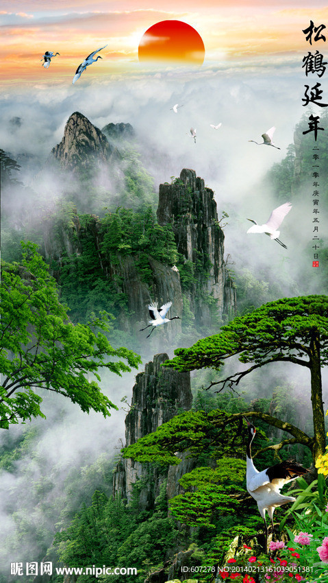 黄山迎客松