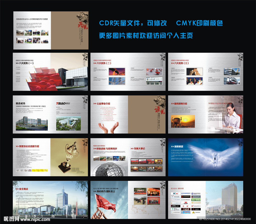 钢材画册 不锈钢画册