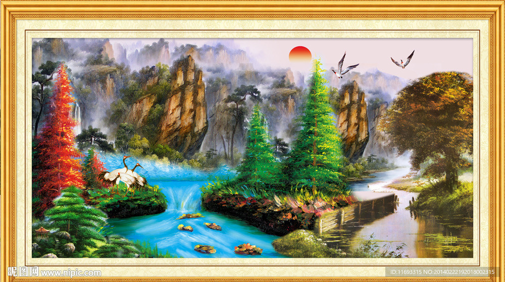 巨幅山水画