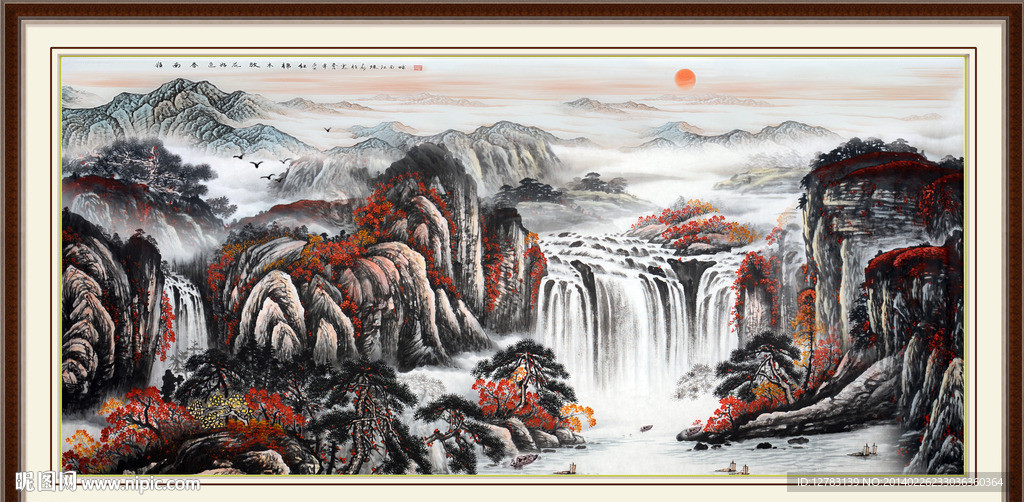 大厅山水画