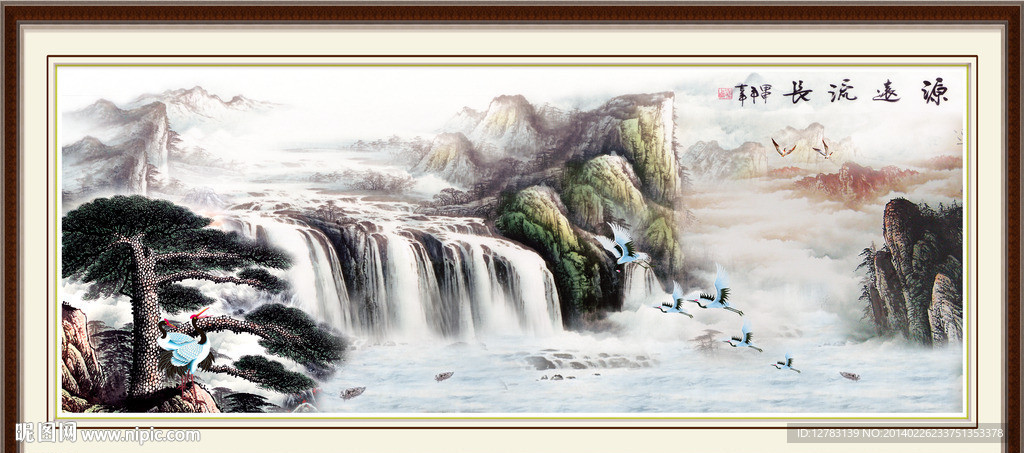 客厅山水画
