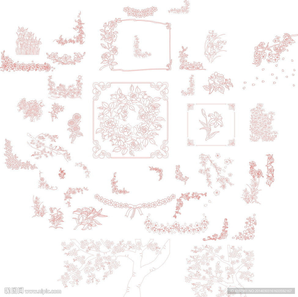 花纹 花边 矢量图