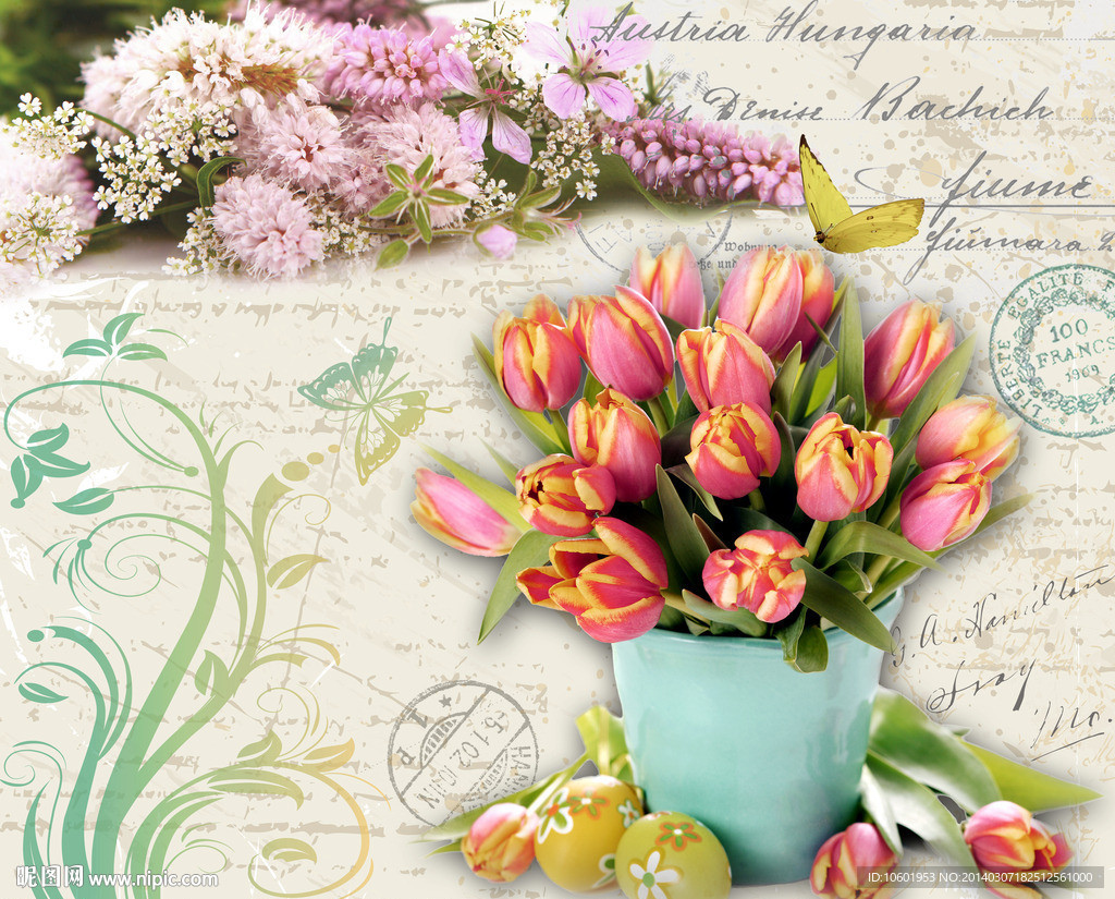 欧美装饰画花卉