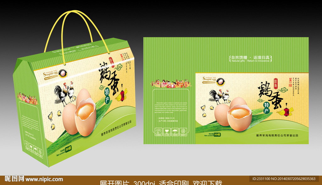 鸡蛋箱(展开图)