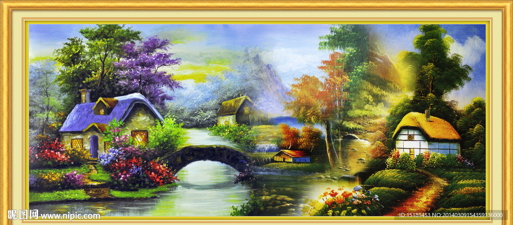 乡村油画