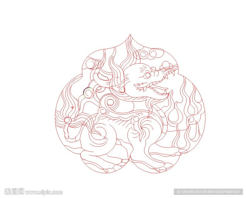 麒麟 (路径未闭合)