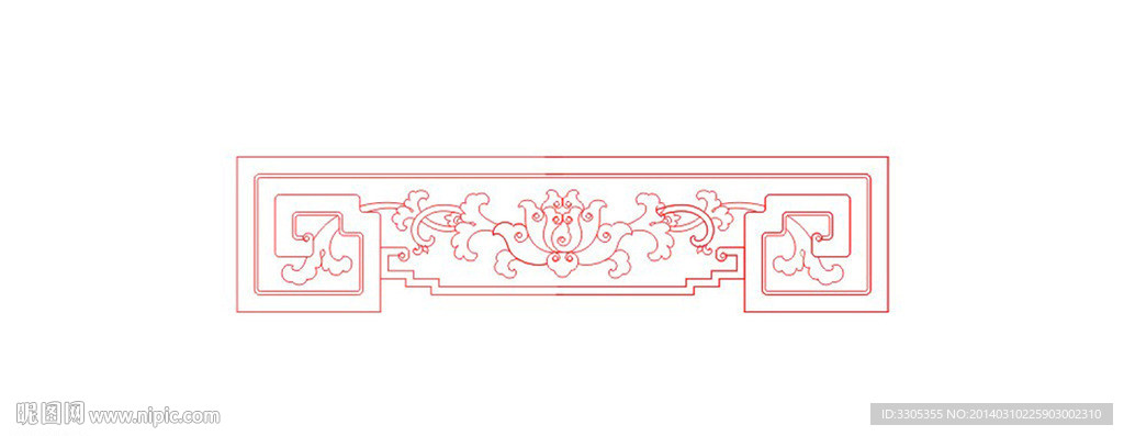 花纹素材(路径未闭合)