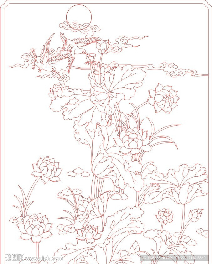 牡丹(路径未闭合)