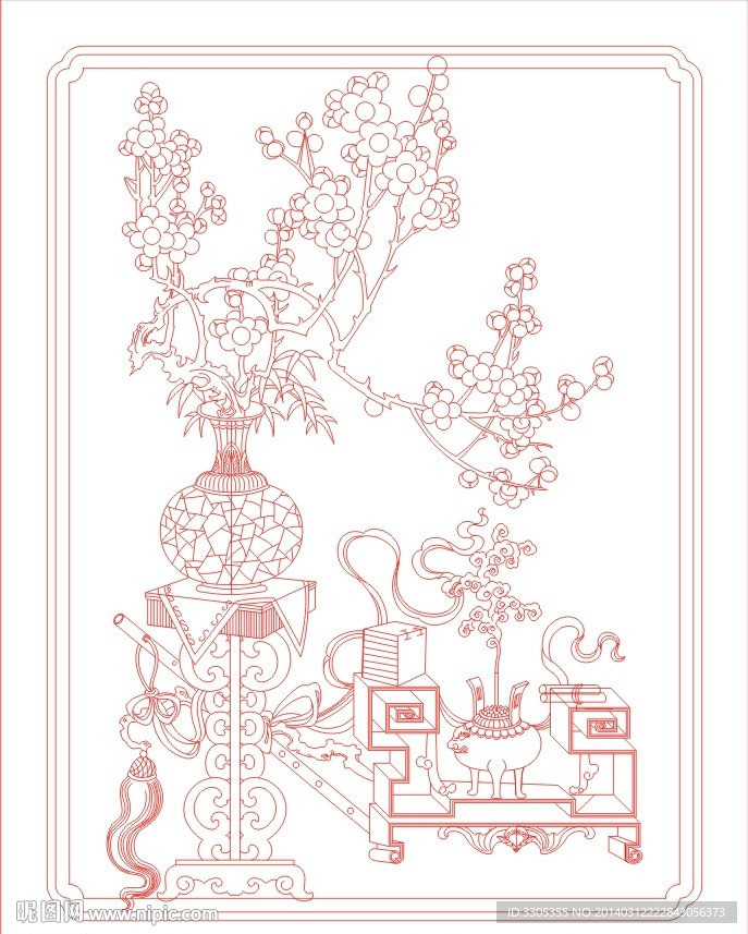 花纹(路径未闭合)