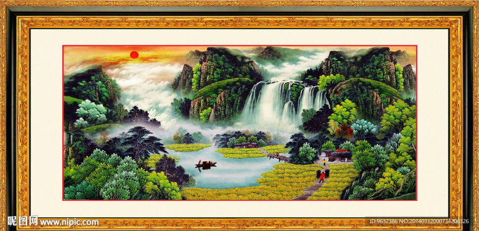 鸿运当头风水画