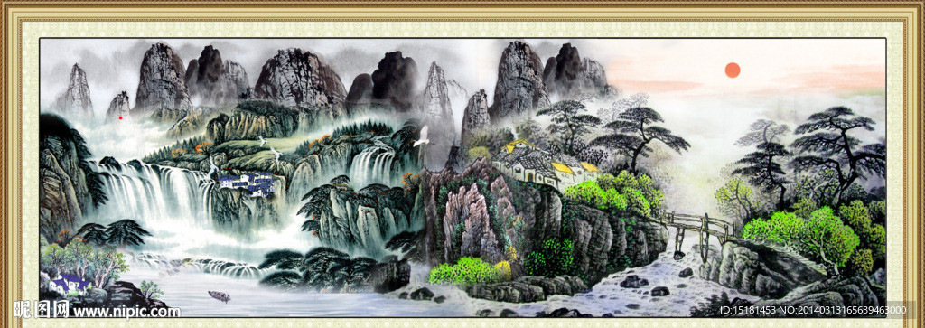 山水国画