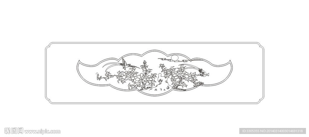 牡丹(路径未闭合)