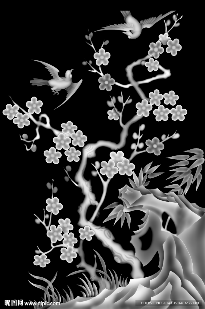 浮雕灰度图图片