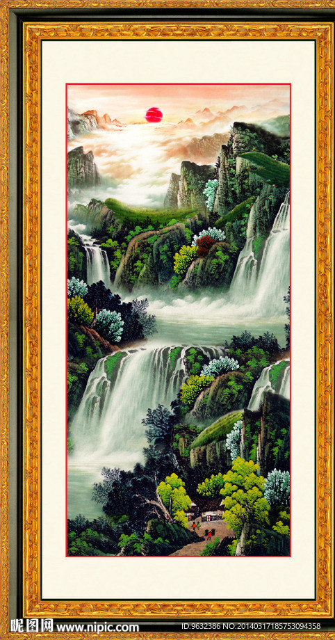 竖幅风景画