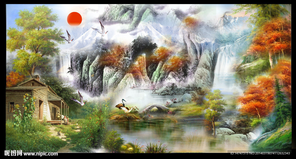 山水国画