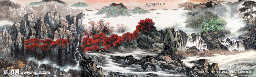 国画山水画