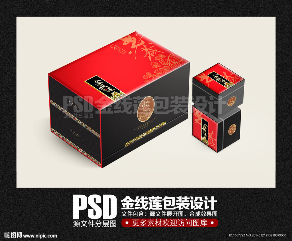 金线莲 包装设计（展开图)